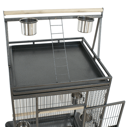 Large Bird Cage With Play Top Ideal For Parrots Finches Macaws And Cockatoos 3