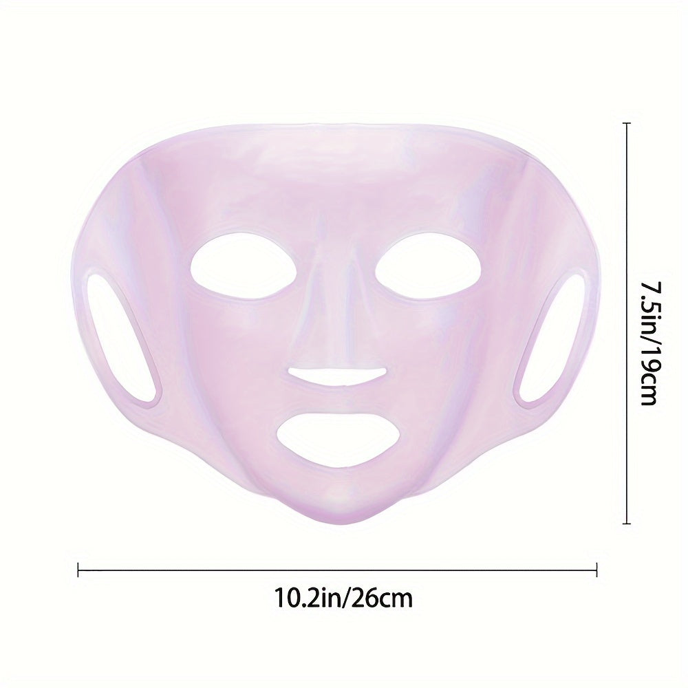 Silicone Facial Mask Cover Reusable AntiEvaporation Moisturizing Fixing Tool