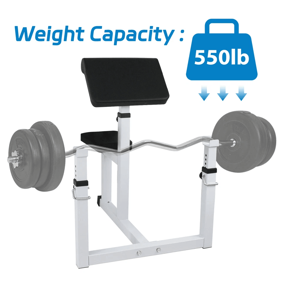 Adjustable Preacher Curl Bench Arm Curl Weight Bench For Strength Training  Muscle Building 3