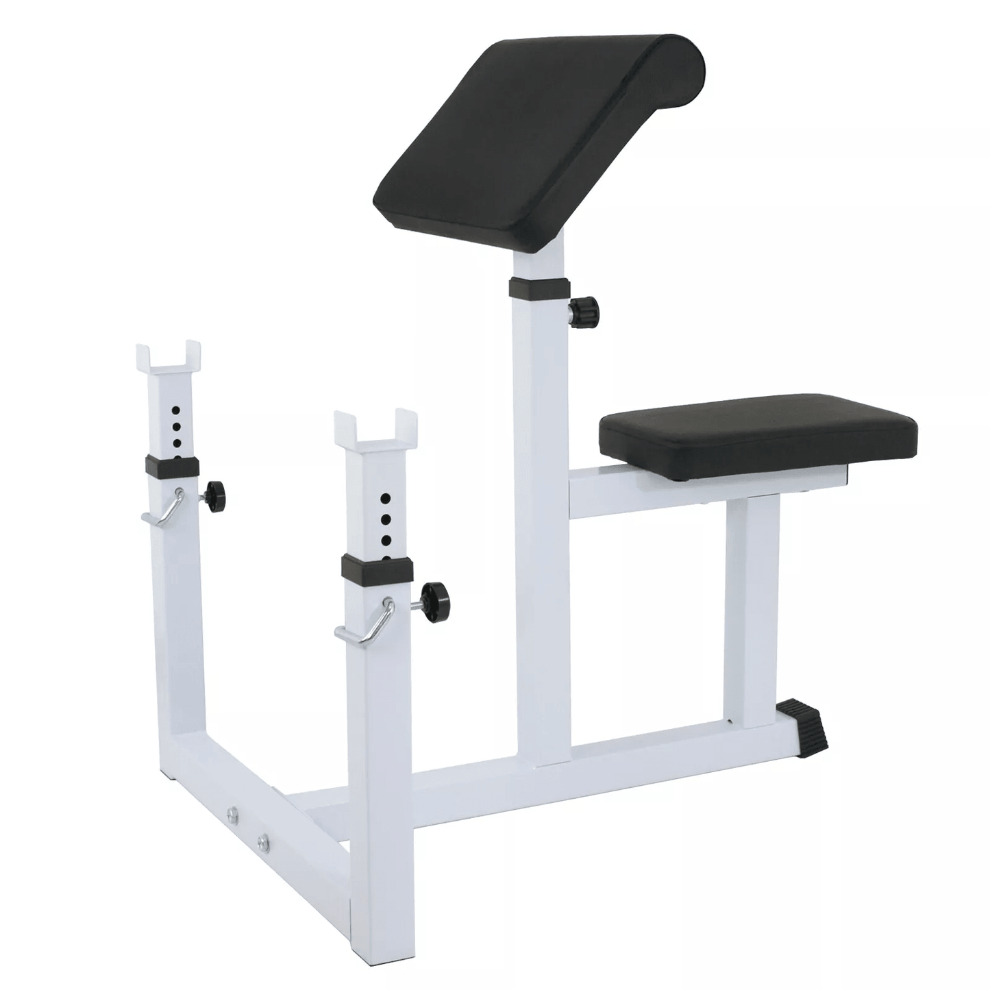 Adjustable Preacher Curl Bench, Arm Curl Weight Bench for Strength Training & Muscle Building