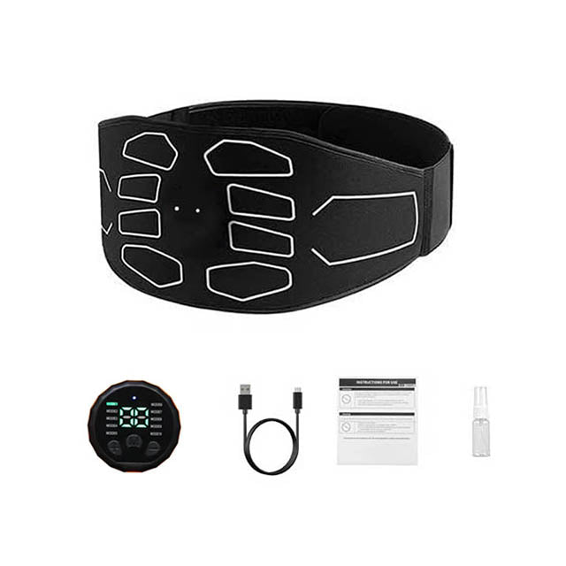 Muscle Toner Abdominal Waist Belt Fitness Massager for Core Training  Fat Burn