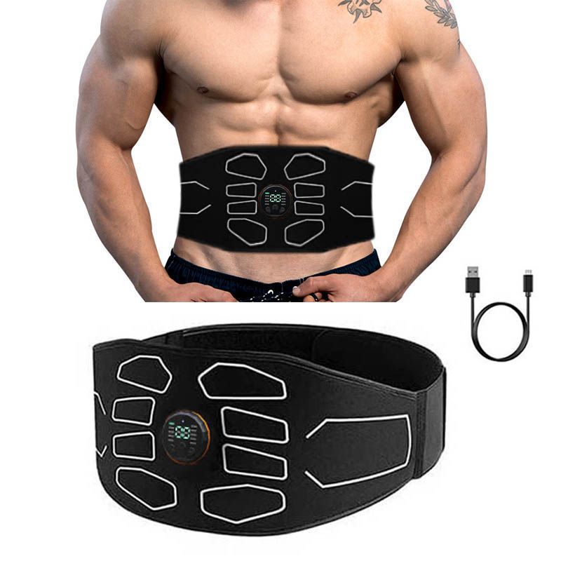 Muscle Toner Abdominal Waist Belt, Fitness Massager for Core Training & Fat Burn