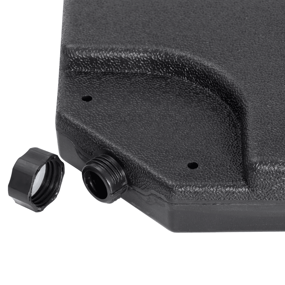 Heavy Duty 4 Piece Cantilever Offset Patio Umbrella Base Stand Square Plates For Secure Outdoor Sha 4
