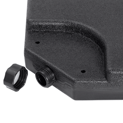 Heavy Duty 4 Piece Cantilever Offset Patio Umbrella Base Stand Square Plates For Secure Outdoor Sha 4