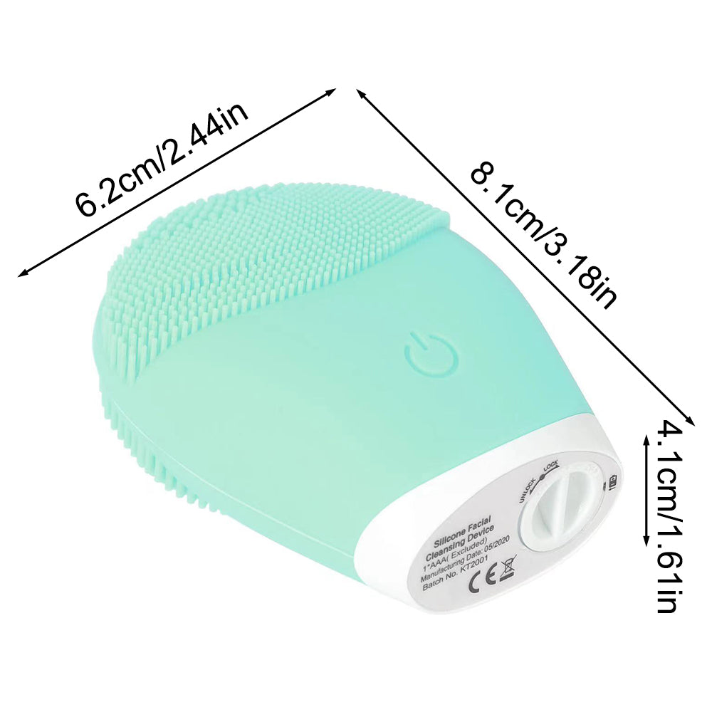 Vibrating Electric Silicone Facial Cleanser Skincare Massage Tool for Deep Pore Cleaning