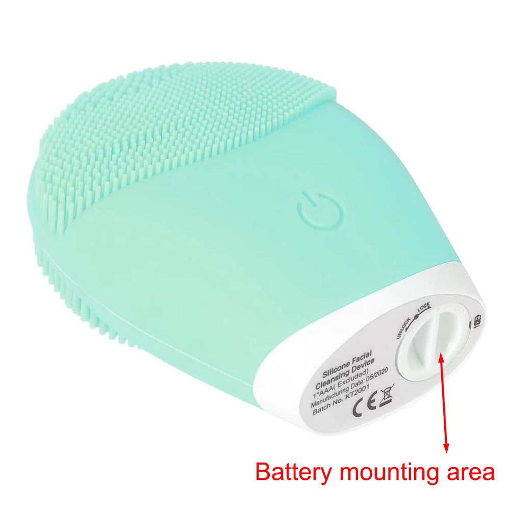 Vibrating Electric Silicone Facial Cleanser Skincare Massage Tool for Deep Pore Cleaning