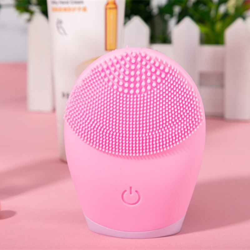 Vibrating Electric Silicone Facial Cleanser Skincare Massage Tool for Deep Pore Cleaning