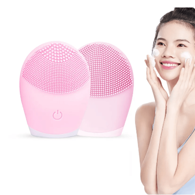 Vibrating Electric Silicone Facial Cleanser Skincare Massage Tool for Deep Pore Cleaning