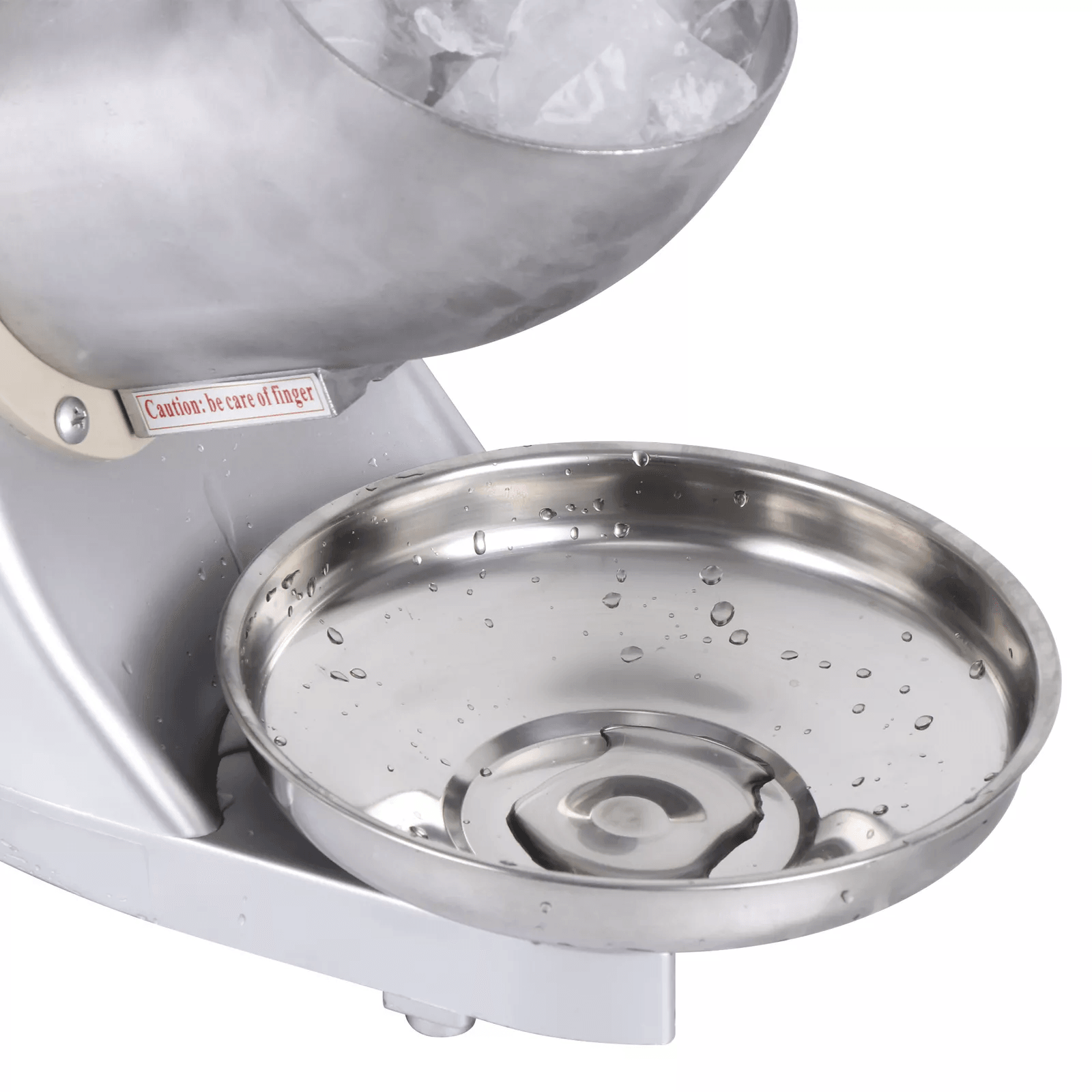 Electric Ice Crusher Stainless Steel Snow Cone Maker HeavyDuty Ice Shaver Machine For Home Bar Rest 6