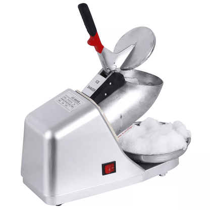 Electric Ice Crusher Stainless Steel Snow Cone Maker HeavyDuty Ice Shaver Machine For Home Bar Rest 4