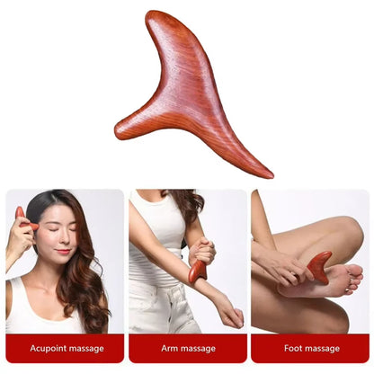 Wooden Gua Sha Massage Tool for Neck Foot Back  Face Trigger Point Therapy for Home Gym  Profes