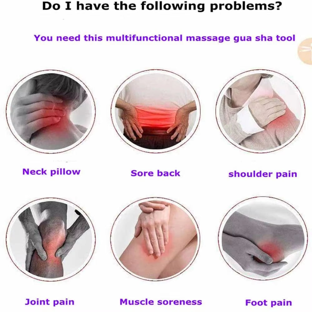 Wooden Gua Sha Massage Tool for Neck Foot Back  Face Trigger Point Therapy for Home Gym  Profes