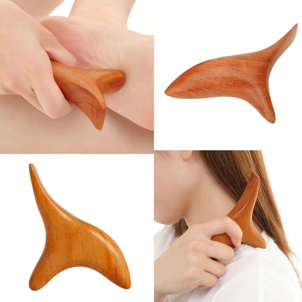 Wooden Gua Sha Massage Tool for Neck Foot Back  Face Trigger Point Therapy for Home Gym  Profes