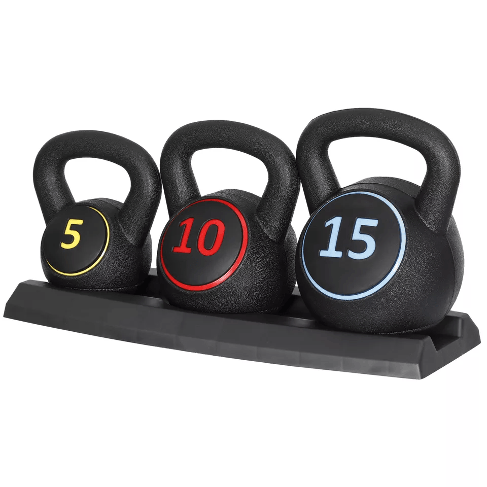 Kettlebell Set With Storage Rack Weights For Home Gym Strength Training  FullBody Workouts 9