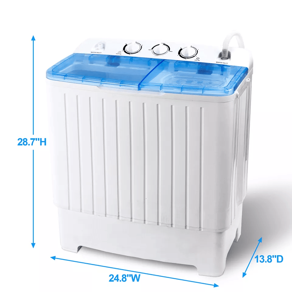 Portable Washing Machine Twin Tub Compact Washer  Spinner Combo Ideal For Apartments Dorms RVs 6