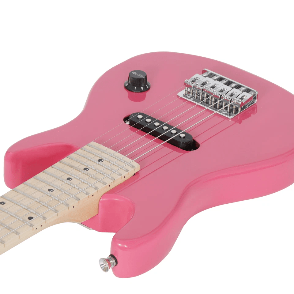 Pink Kids Electric Guitar Set With Amp Gig Bag Strap  Picks Beginners Starter Kit For Young Musicia 1