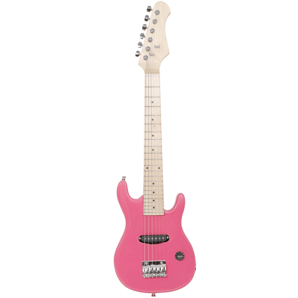 Pink Kids Electric Guitar Set With Amp Gig Bag Strap  Picks Beginners Starter Kit For Young Musicia 3
