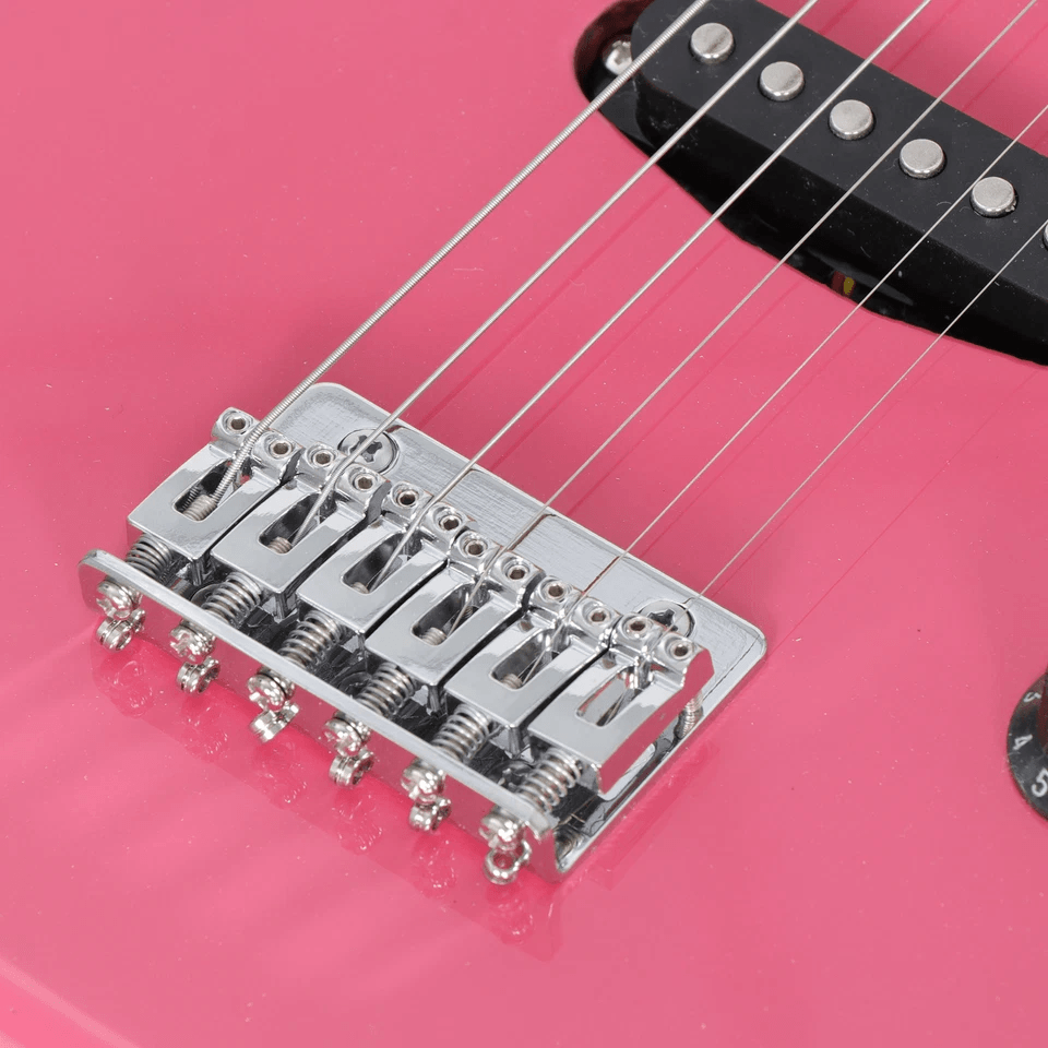 Pink Kids Electric Guitar Set With Amp Gig Bag Strap  Picks Beginners Starter Kit For Young Musicia 5