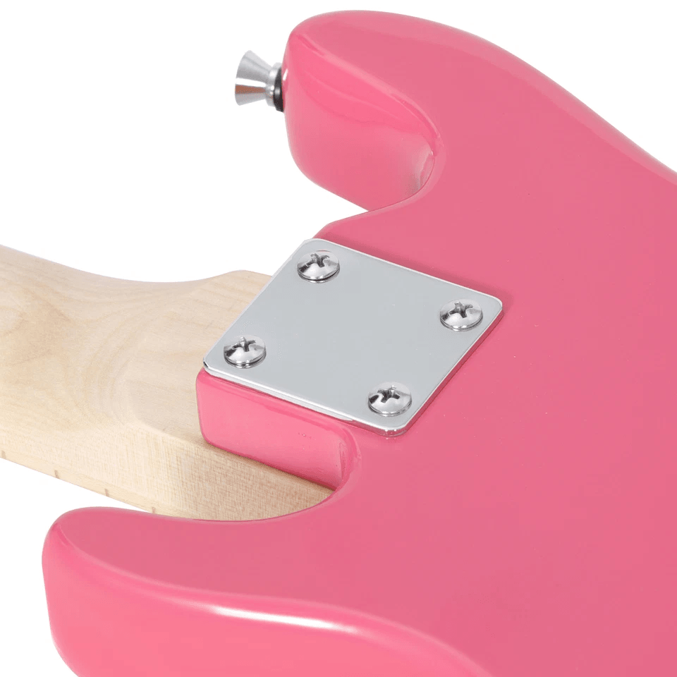 Pink Kids Electric Guitar Set With Amp Gig Bag Strap  Picks Beginners Starter Kit For Young Musicia 11
