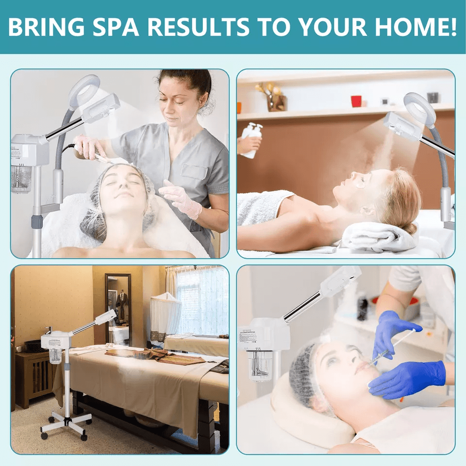 Professional Ionic Ozone Facial Steamer  Magnifier SpaGrade Hot Mist Machine For Estheticians  Home 4