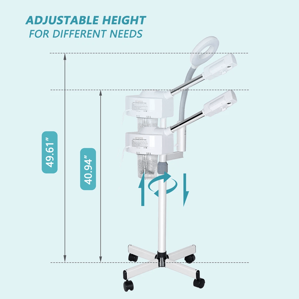 Professional Ionic Ozone Facial Steamer  Magnifier SpaGrade Hot Mist Machine For Estheticians  Home 6
