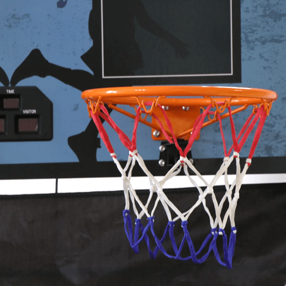 Foldable Indoor Basketball Arcade Game Double Shot 2 Player With Electronic Scoreboard  4 Balls 5