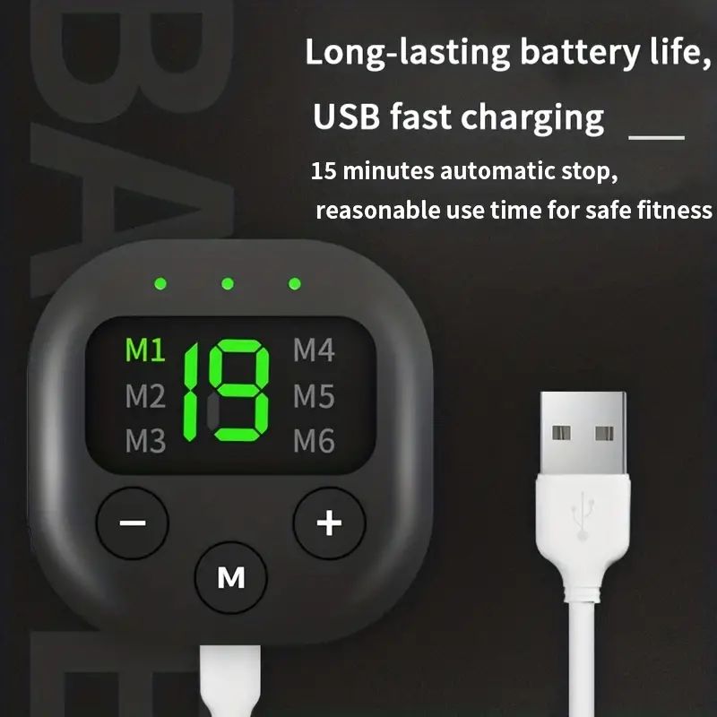 Portable Waist Massager Belt USB Charging Electric Shaper for Arm Hip  Leg  Weight Loss Trainer