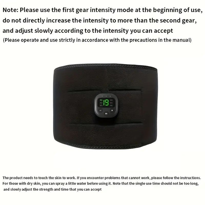 Portable Waist Massager Belt USB Charging Electric Shaper for Arm Hip  Leg  Weight Loss Trainer