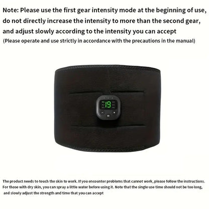 Portable Waist Massager Belt USB Charging Electric Shaper for Arm Hip  Leg  Weight Loss Trainer