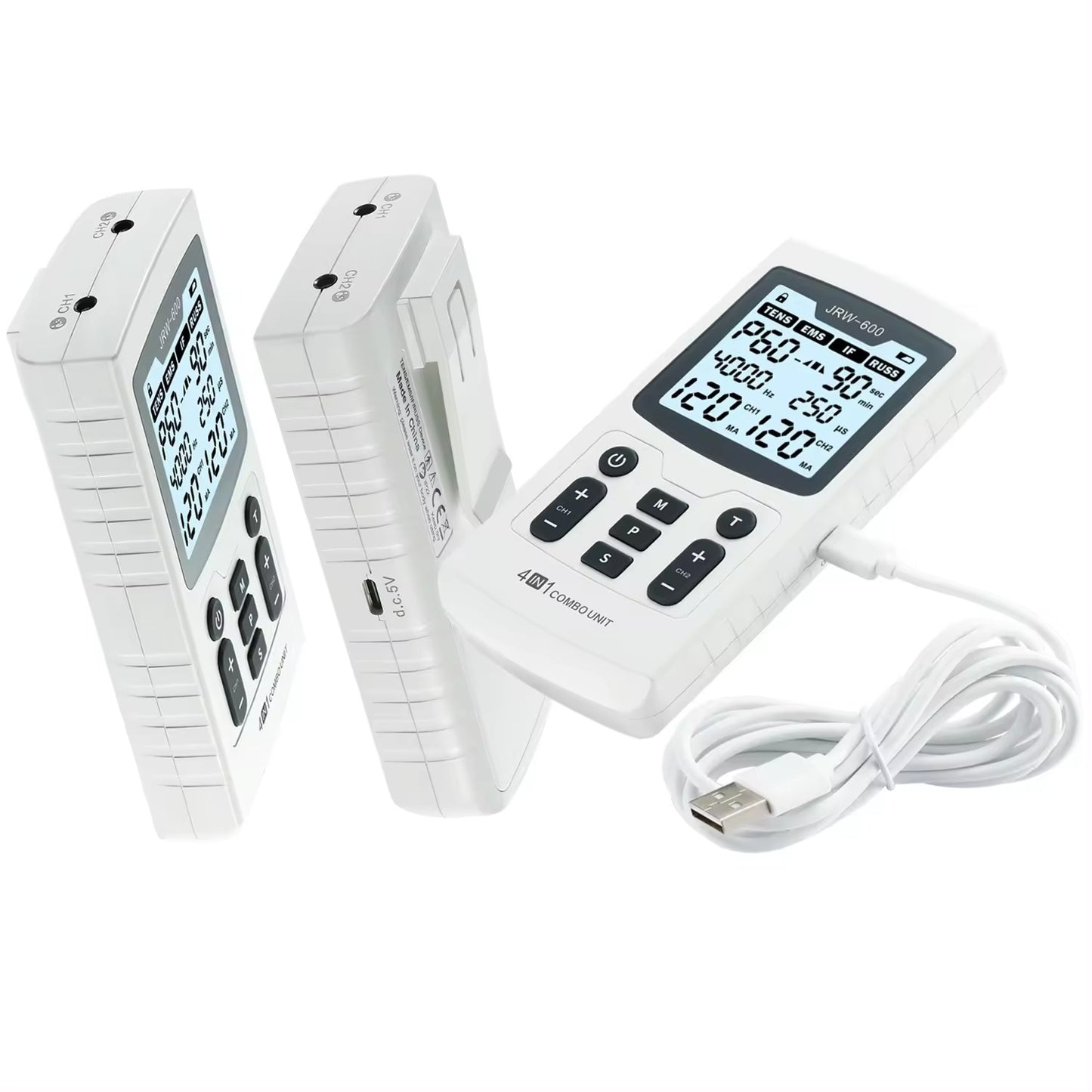4in1 Electric Muscle Stimulator EMS IFT RUSS  TENS HighFrequency Physiotherapy Device