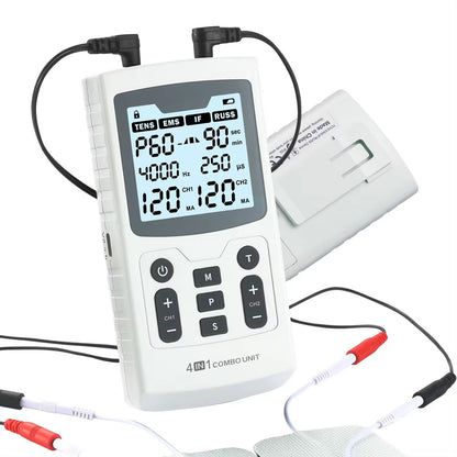 4in1 Electric Muscle Stimulator EMS IFT RUSS  TENS HighFrequency Physiotherapy Device