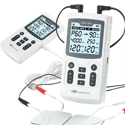4in1 Electric Muscle Stimulator EMS IFT RUSS  TENS HighFrequency Physiotherapy Device