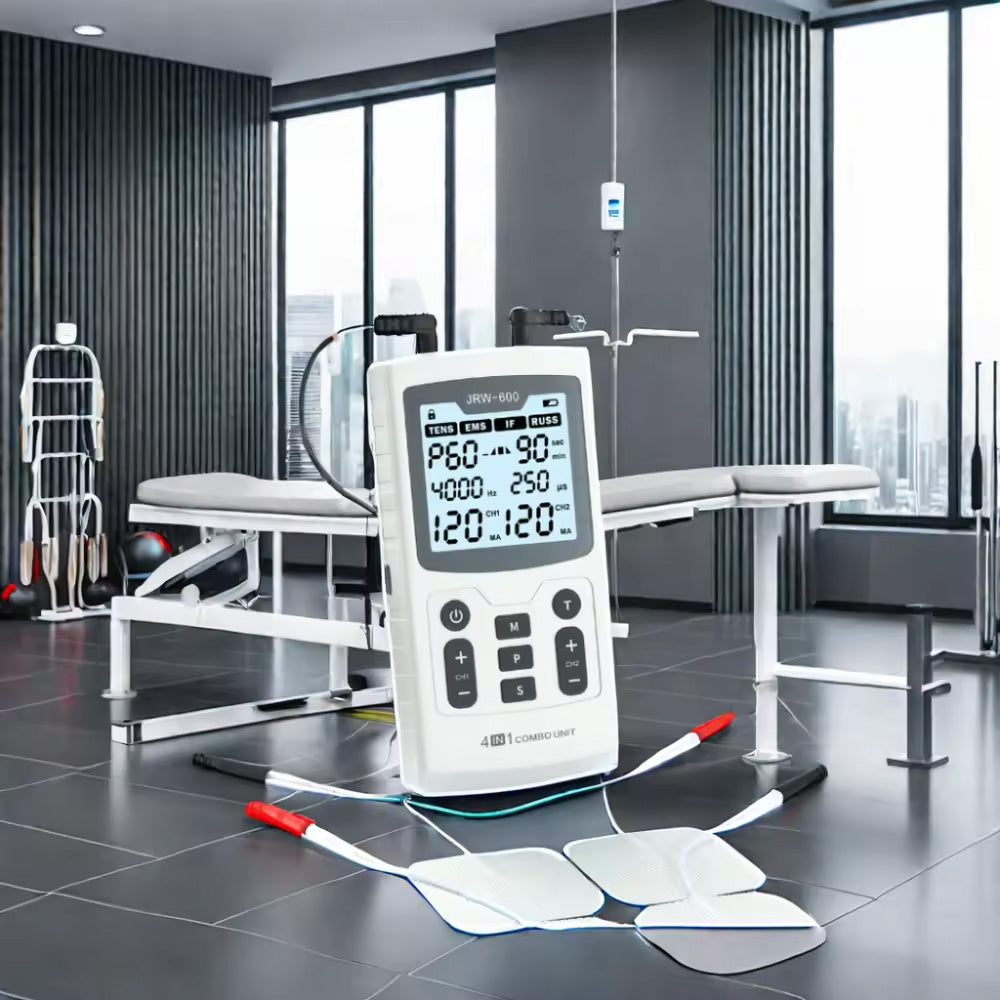 4in1 Electric Muscle Stimulator EMS IFT RUSS  TENS HighFrequency Physiotherapy Device