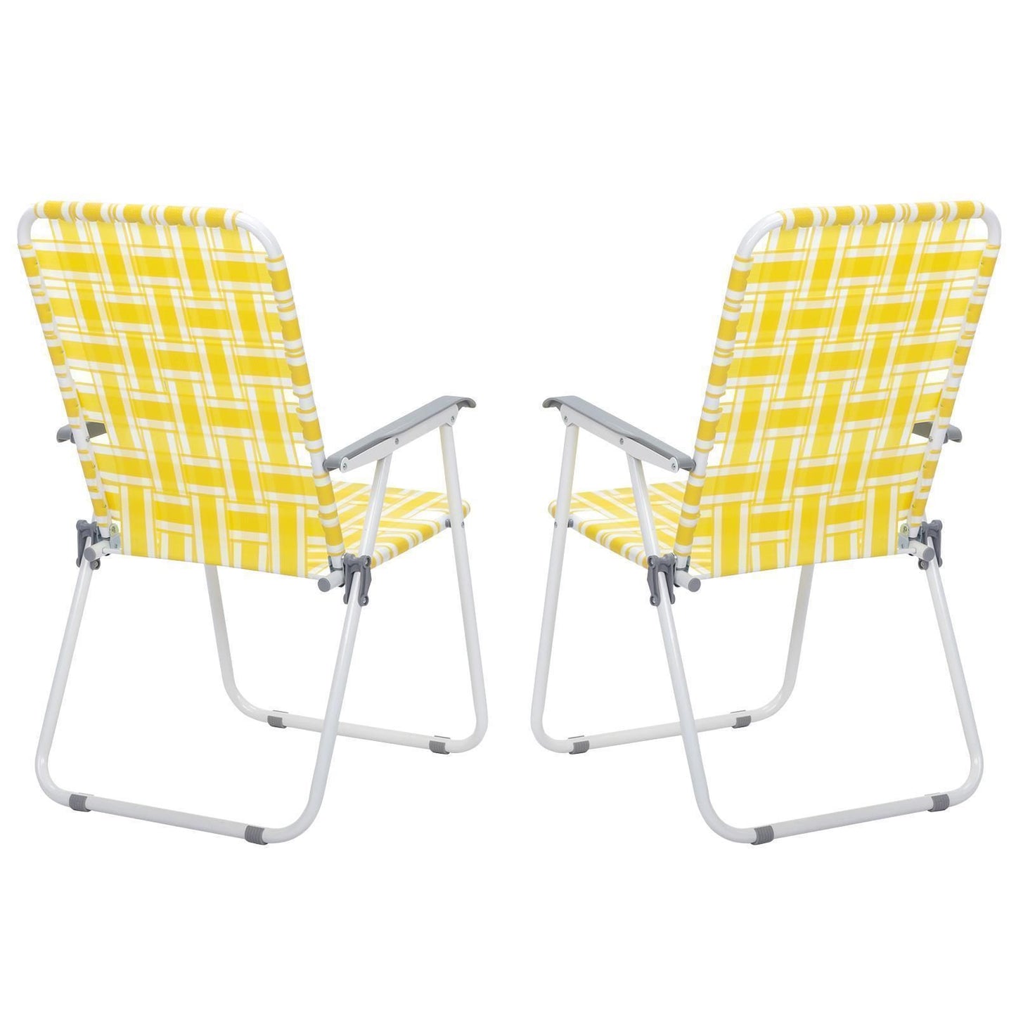 Folding Web Chair Lightweight Beach Lawn  Patio Chairs With Webbed Strap Design Portable Outdoor Se 2