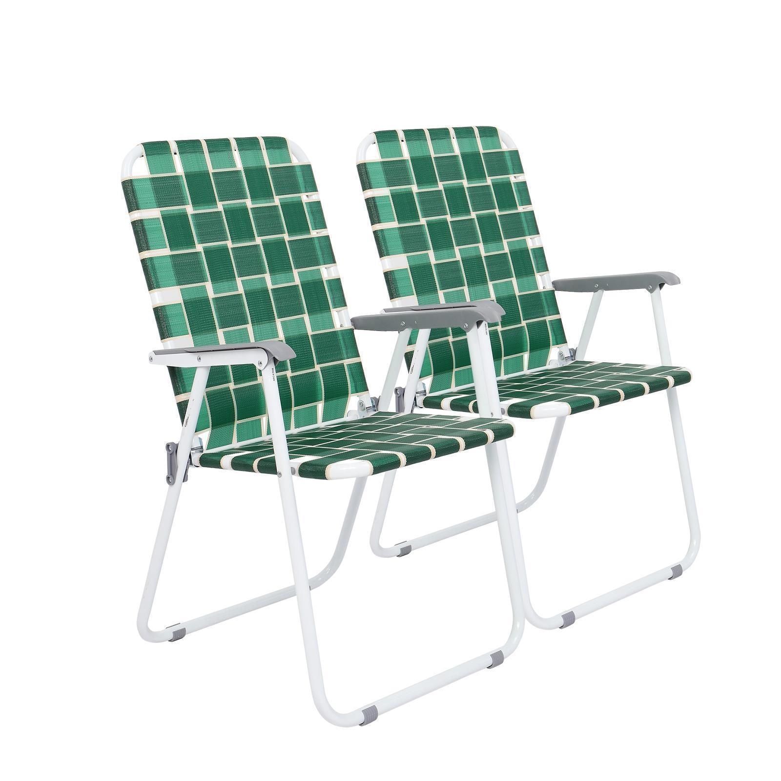 Folding Web Chair Lightweight Beach Lawn  Patio Chairs With Webbed Strap Design Portable Outdoor Se 1