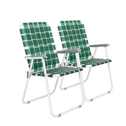 Folding Web Chair Lightweight Beach Lawn  Patio Chairs With Webbed Strap Design Portable Outdoor Se 1