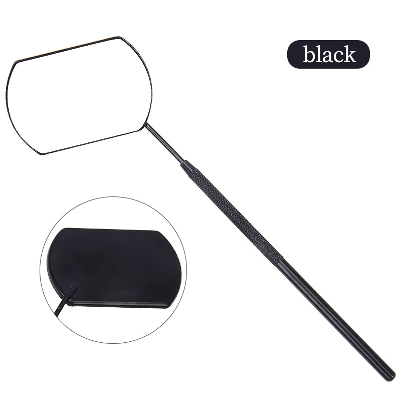 Stainless Steel Eyelash Checking Mirror Portable Lash Lifting  Extension Tech Tool
