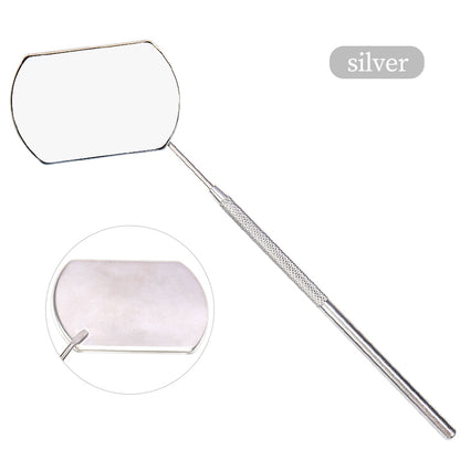 Stainless Steel Eyelash Checking Mirror Portable Lash Lifting  Extension Tech Tool