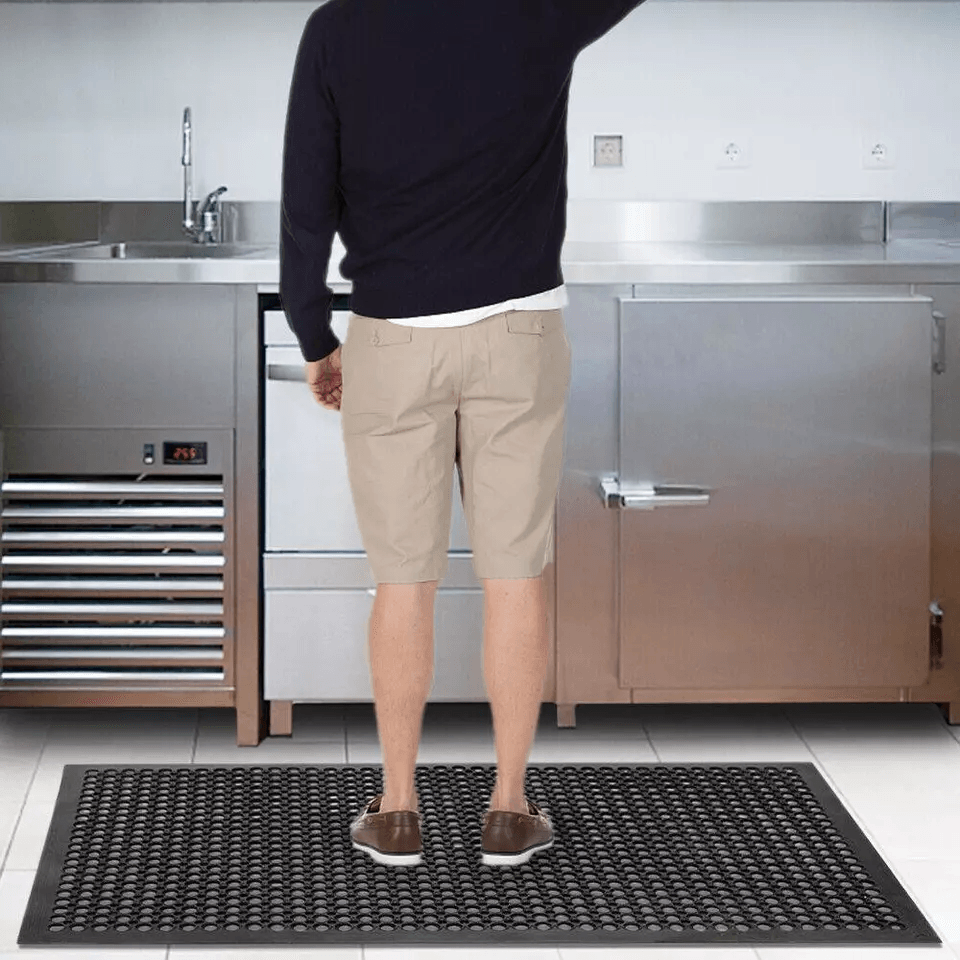 36 X 60 HeavyDuty Black Commercial AntiFatigue Floor Mat  NonSlip Rubber Drainage Mat For IndoorOut 3