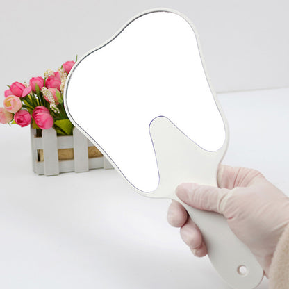 Unbreakable ToothShaped Dental Mouth Examination Mirror Handheld Oral  Makeup Accessory