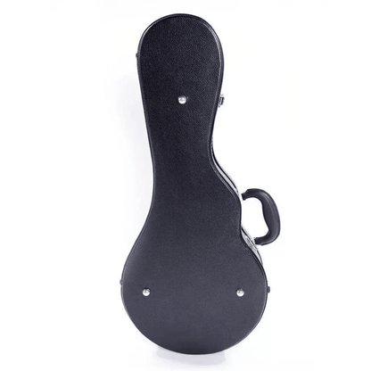 Glarry FStyle Mandolin Case  Microgroove Pattern HighClass Leather Black Hardshell Protection 1