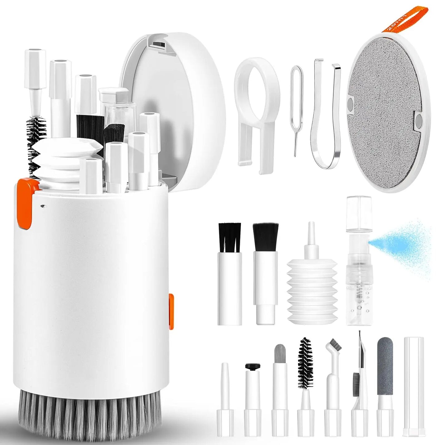 Comprehensive 20in1 Cleaning Kit MultiFunction Brush Set for Keyboard Earbuds Laptop Phone