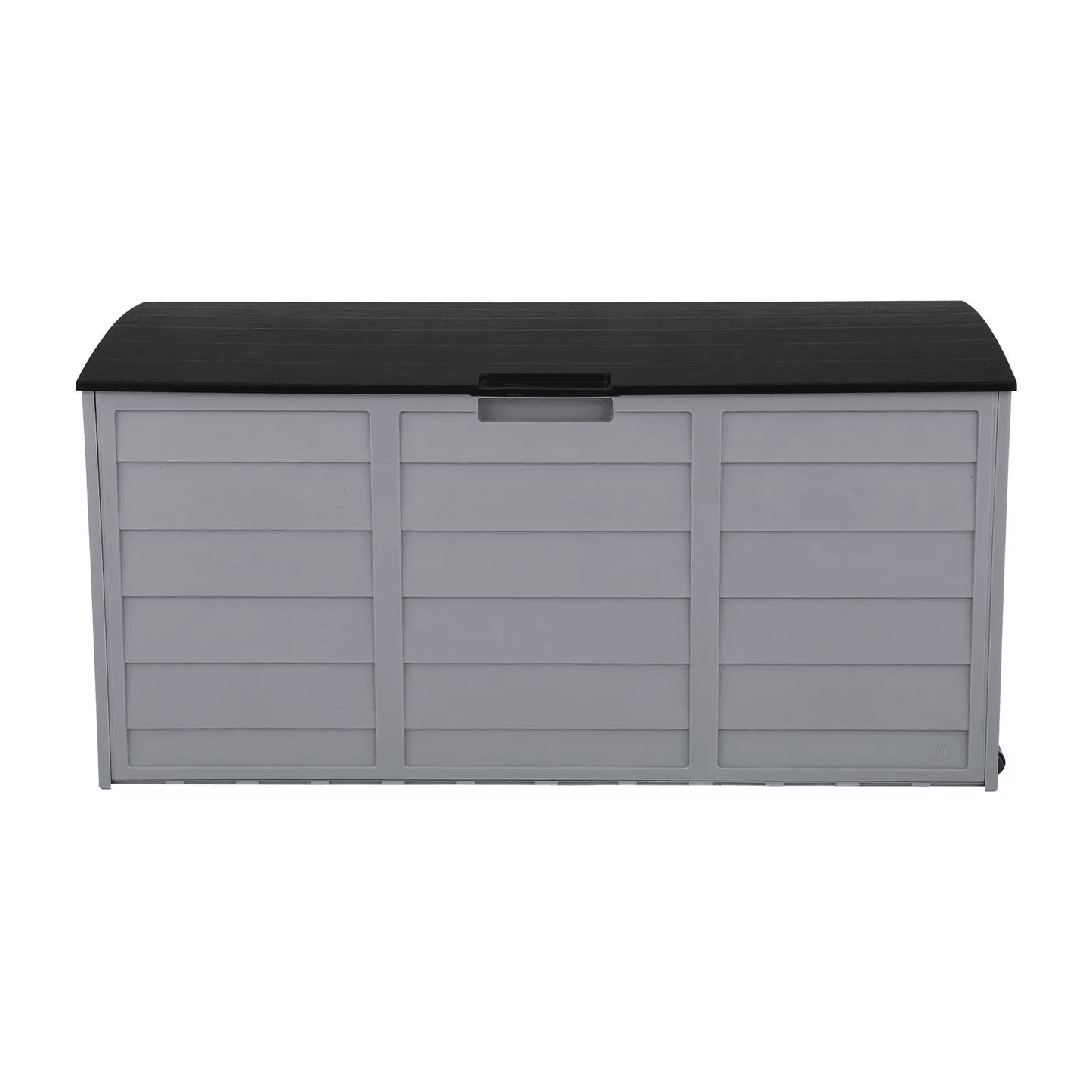 Garden Storage Box With Wheels Black Outdoor Tool Chest  Cushion Organizer 1