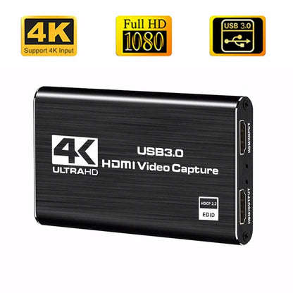 USB 30 4K 1080p 60fps Video Capture Card HD HDMI Recorder for Live Streaming  Gaming