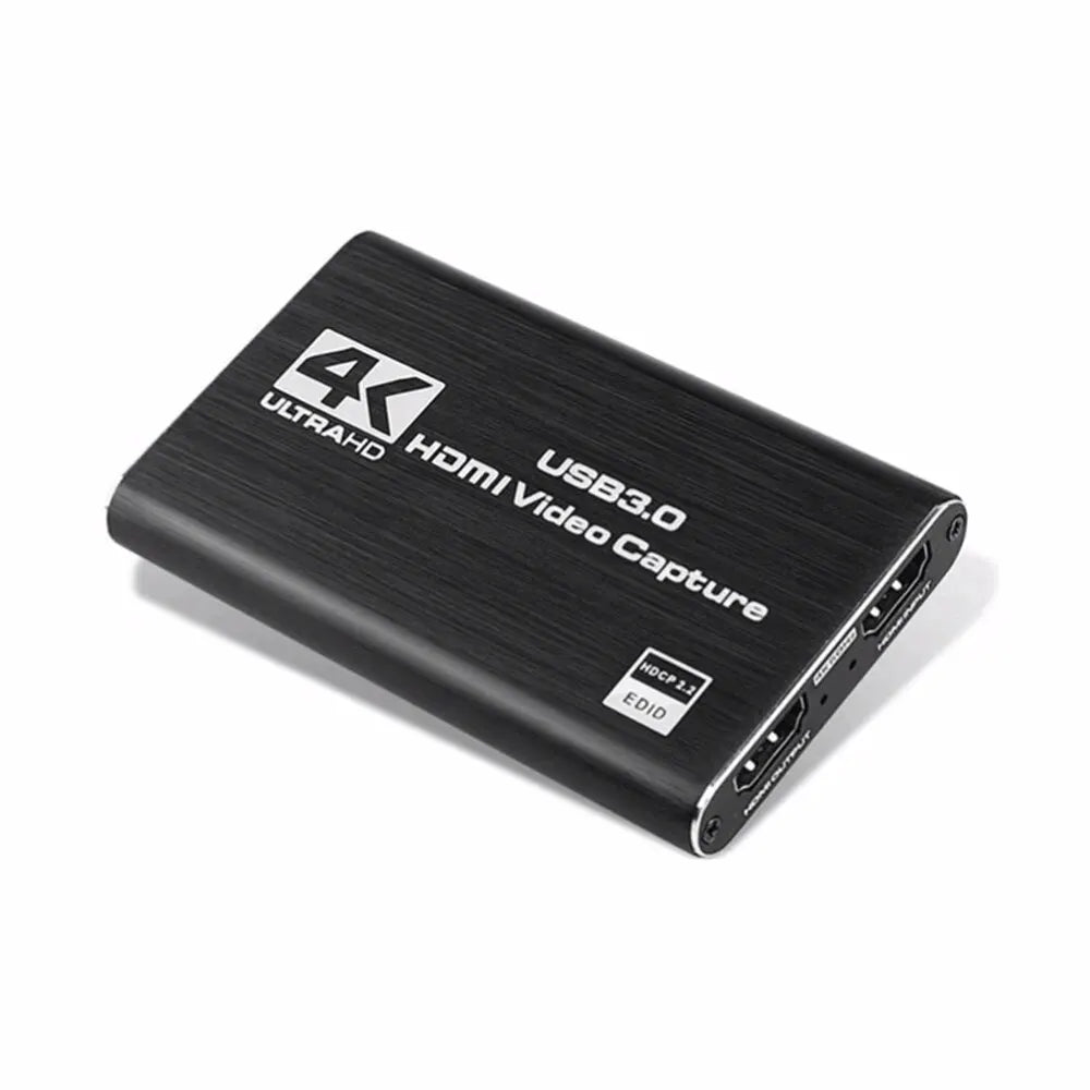 USB 30 4K 1080p 60fps Video Capture Card HD HDMI Recorder for Live Streaming  Gaming