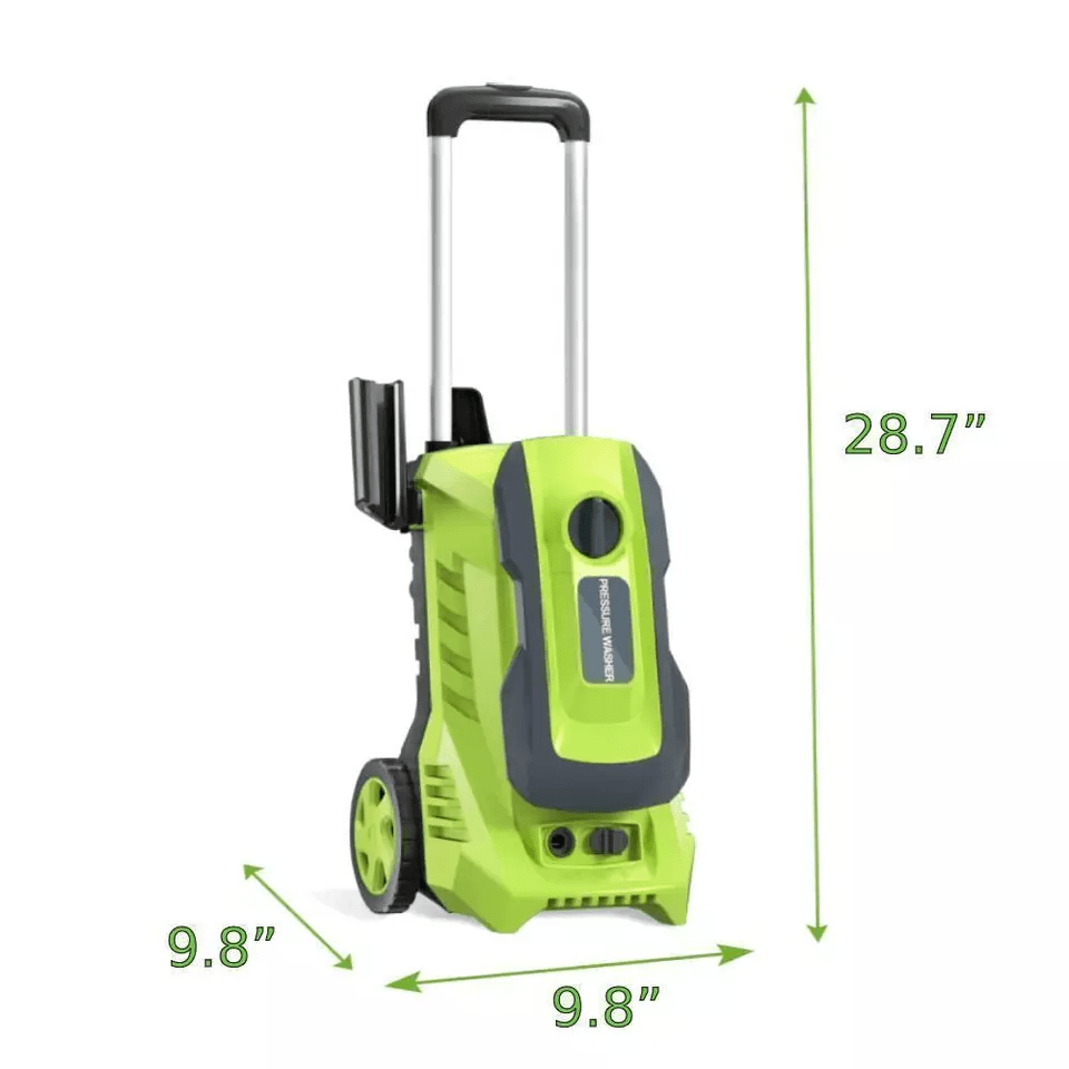 Electric High Pressure Washer Max QuickConnect Nozzles Telescopic Handle Foam Cannon Heavy Duty Pow