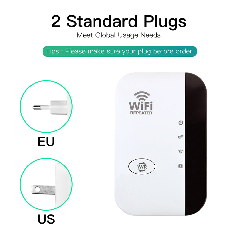 Wireless WiFi Repeater 300Mbps 24GHz Range Booster  Network Expander 80211NBG