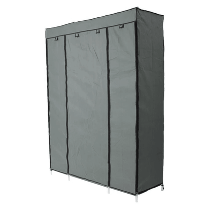 Portable Closet Wardrobe Organizer With Shelves Clothes  Pants Rack Storage Solution 1