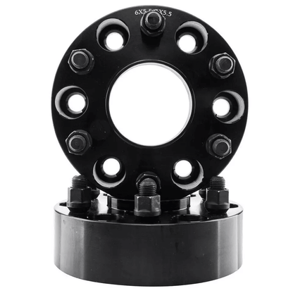 Hub Centric 2 Wheel Spacers Adapters for Chevy Silverado 1500, 78.1mm Bore, Studs, Aluminum