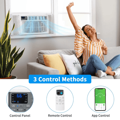 Window Air Conditioner With Remote  WiFi Smart Cooling For Rooms 4